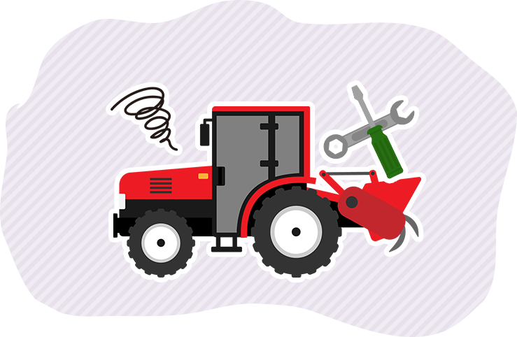 農機具修理イラスト画像